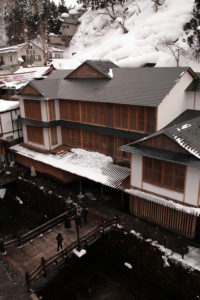 隈研吾が設計した旅館「藤屋」：銀山温泉　-2008年2月10日-