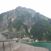 黒部ダムの東側方面