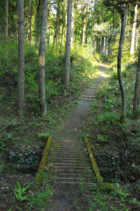 川を越えればもうすぐ駐車場