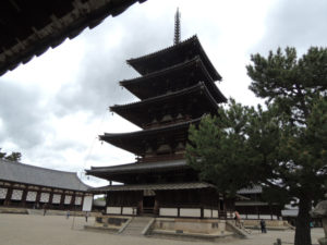 奈良、法隆寺へ行く：五重塔