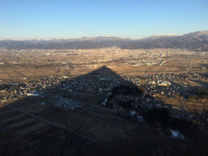 富神山の影 － 2018年3月